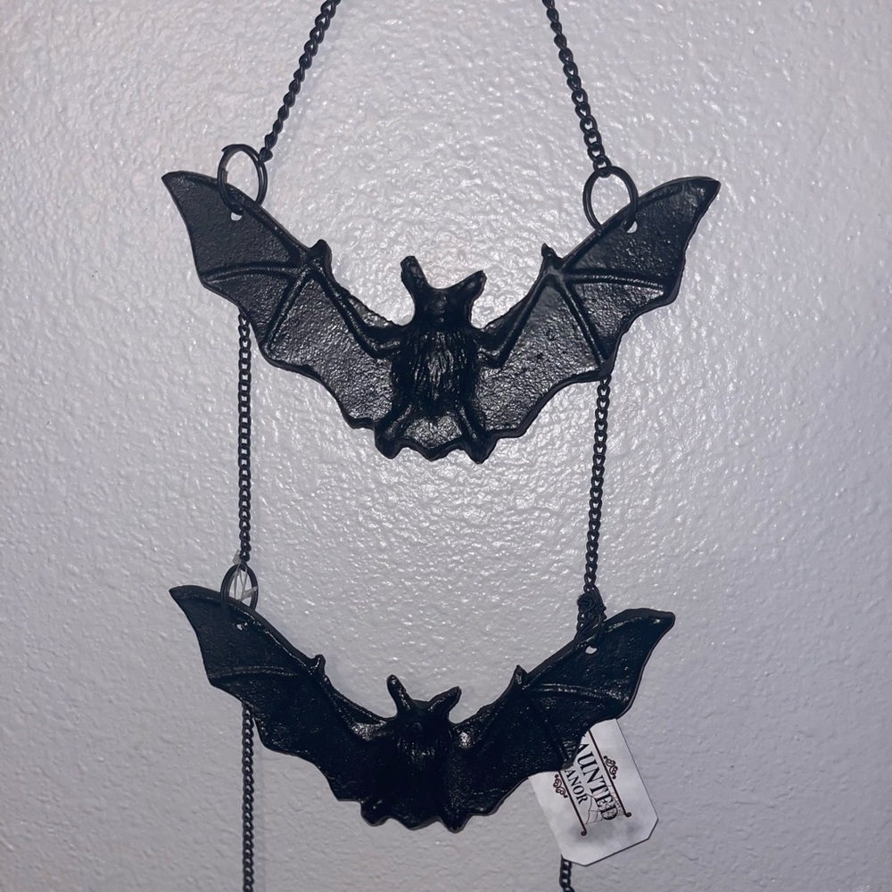 Halloween bats decor metal